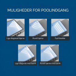 PP Pool med Skimmer Caribic - Rektangul&aelig;r - Bl&aring;